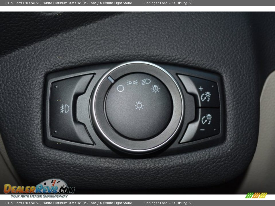 2015 Ford Escape SE White Platinum Metallic Tri-Coat / Medium Light Stone Photo #22