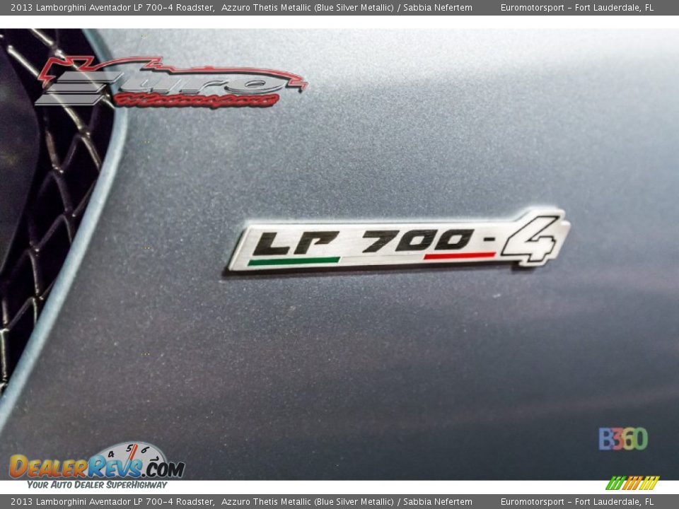 2013 Lamborghini Aventador LP 700-4 Roadster Azzuro Thetis Metallic (Blue Silver Metallic) / Sabbia Nefertem Photo #60