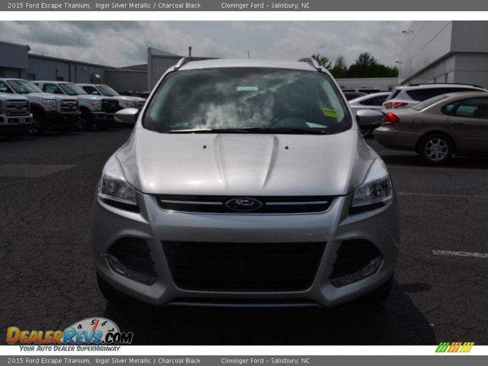 2015 Ford Escape Titanium Ingot Silver Metallic / Charcoal Black Photo #4