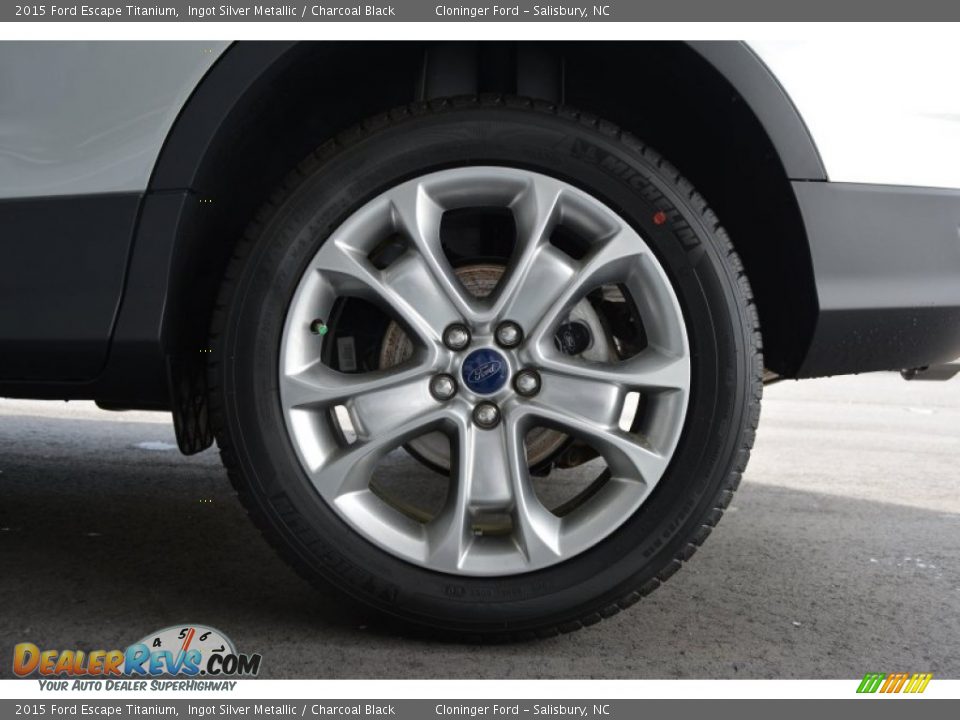 2015 Ford Escape Titanium Ingot Silver Metallic / Charcoal Black Photo #5