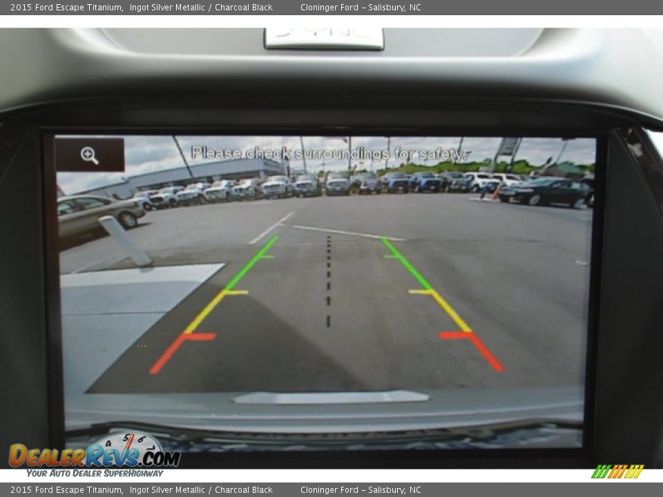 2015 Ford Escape Titanium Ingot Silver Metallic / Charcoal Black Photo #17