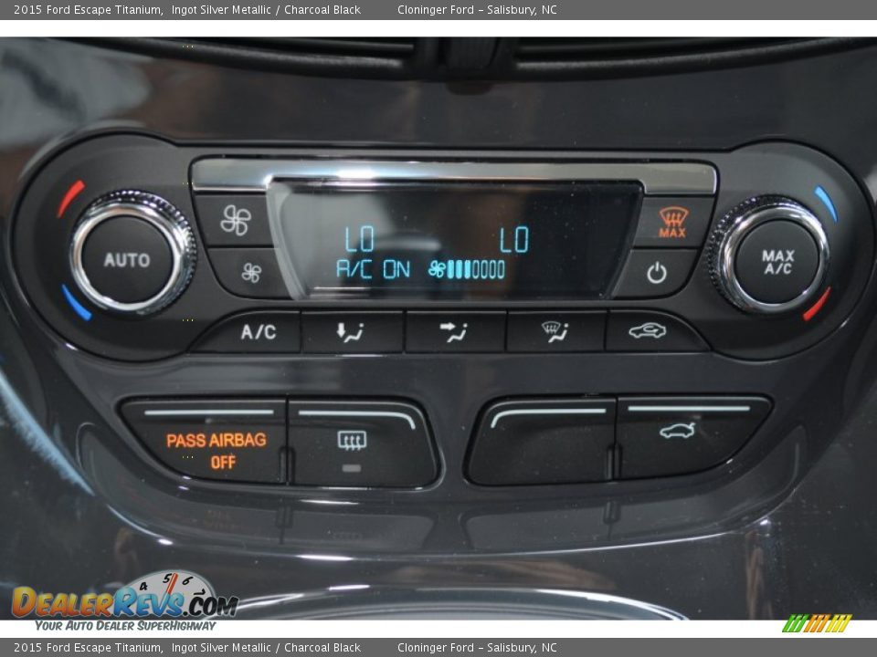 2015 Ford Escape Titanium Ingot Silver Metallic / Charcoal Black Photo #19