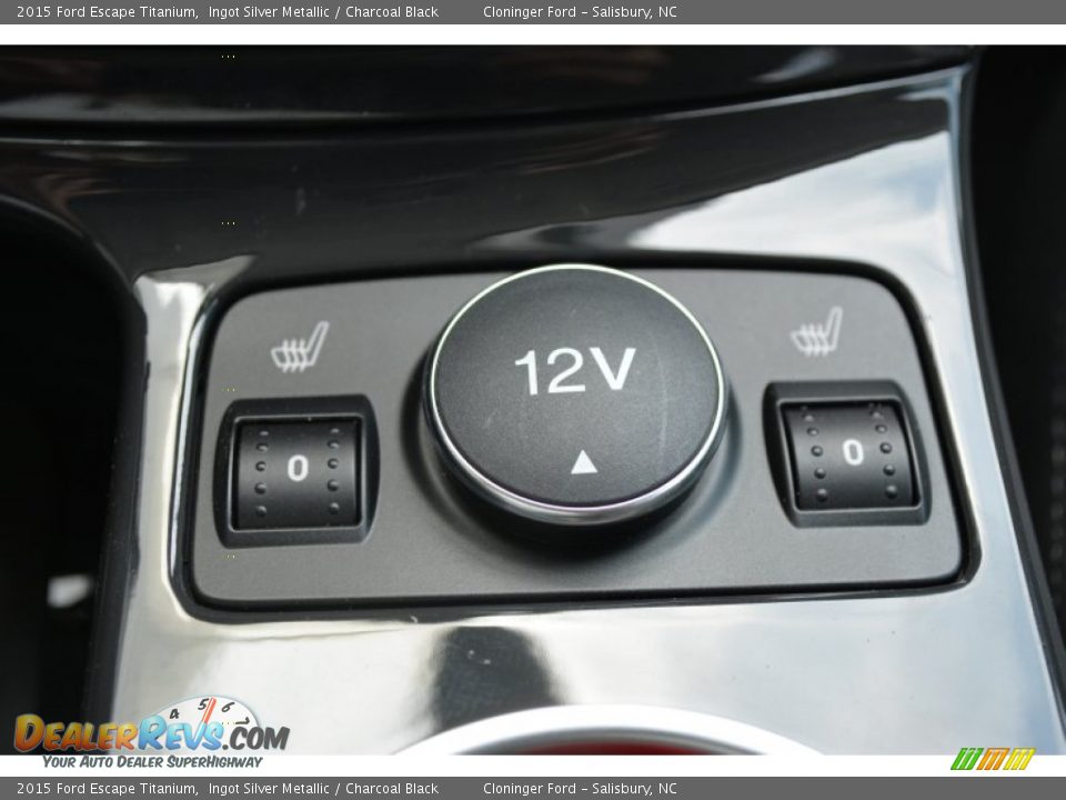 2015 Ford Escape Titanium Ingot Silver Metallic / Charcoal Black Photo #20