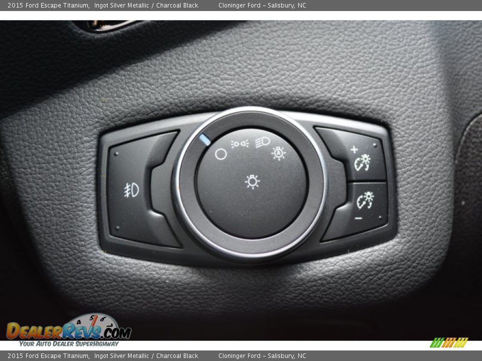 2015 Ford Escape Titanium Ingot Silver Metallic / Charcoal Black Photo #24
