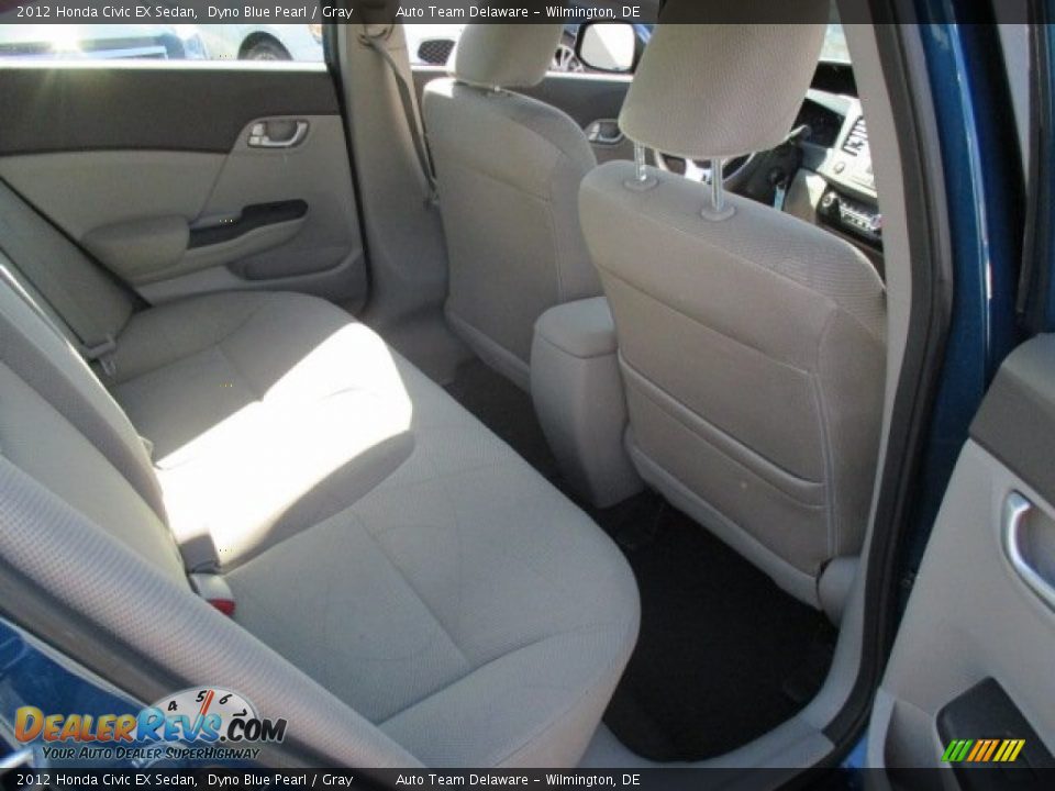 2012 Honda Civic EX Sedan Dyno Blue Pearl / Gray Photo #20