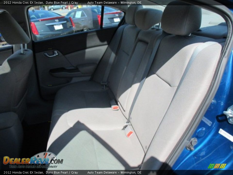 2012 Honda Civic EX Sedan Dyno Blue Pearl / Gray Photo #22