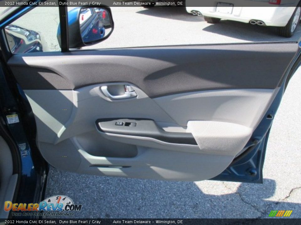 2012 Honda Civic EX Sedan Dyno Blue Pearl / Gray Photo #27