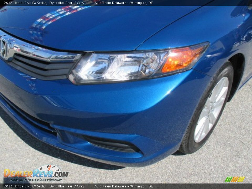 2012 Honda Civic EX Sedan Dyno Blue Pearl / Gray Photo #28