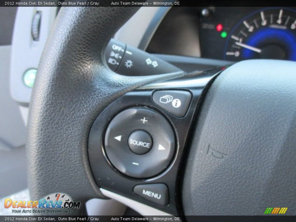 2012 Honda Civic EX Sedan Dyno Blue Pearl / Gray Photo #32