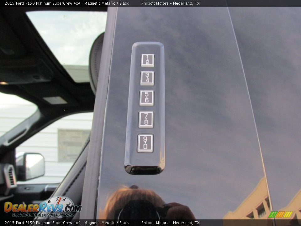 2015 Ford F150 Platinum SuperCrew 4x4 Magnetic Metallic / Black Photo #15