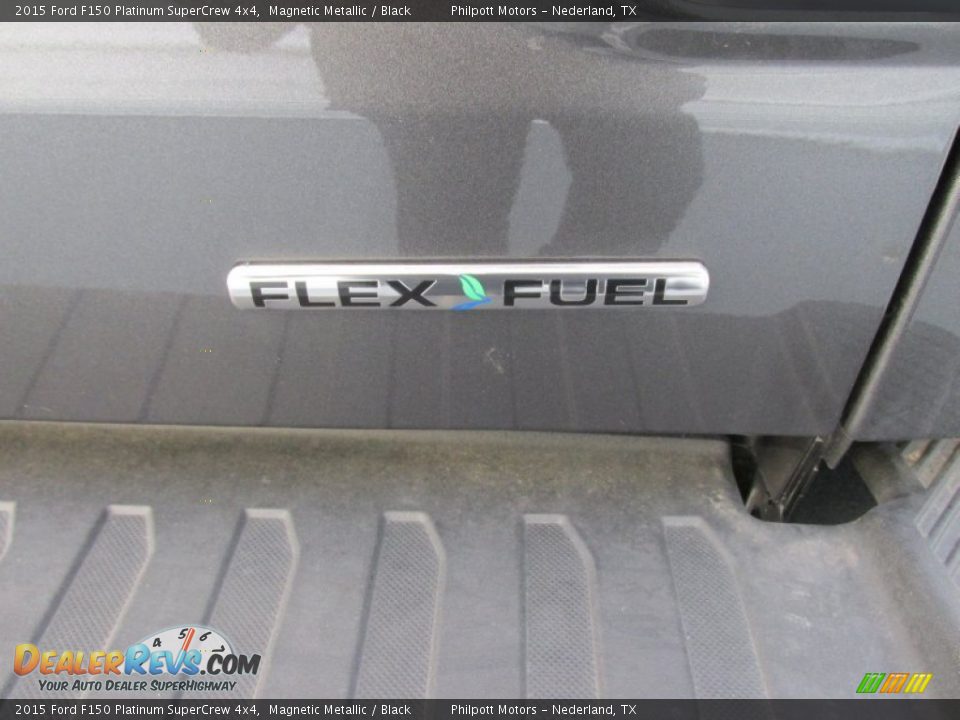 2015 Ford F150 Platinum SuperCrew 4x4 Magnetic Metallic / Black Photo #18