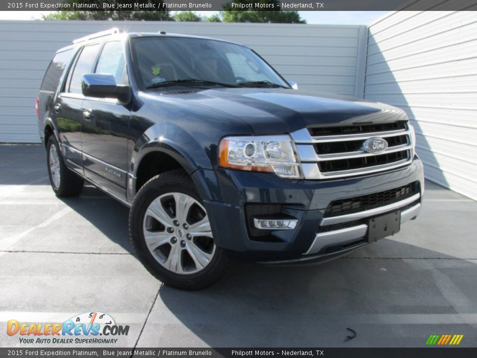 2015 Ford Expedition Platinum Blue Jeans Metallic / Platinum Brunello Photo #1