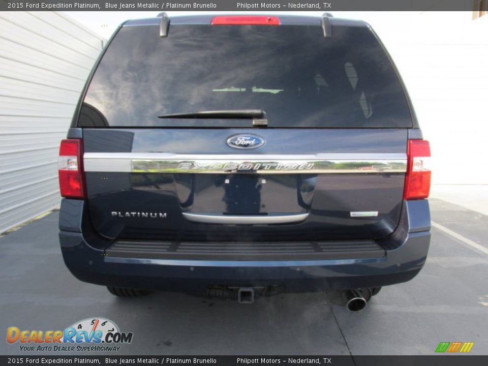 2015 Ford Expedition Platinum Blue Jeans Metallic / Platinum Brunello Photo #5