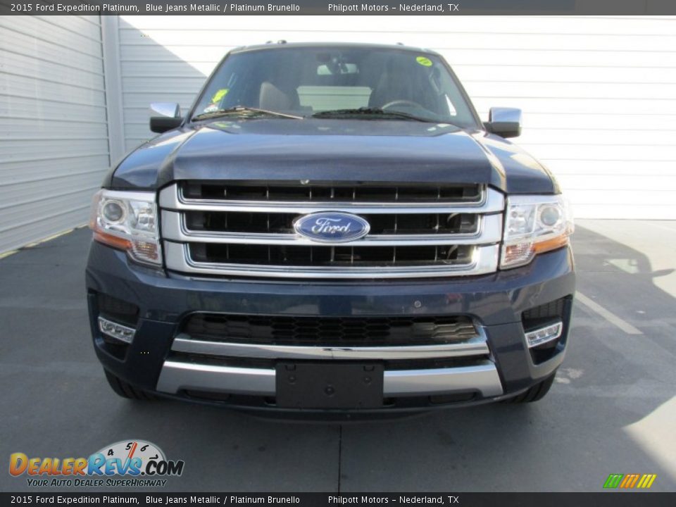 2015 Ford Expedition Platinum Blue Jeans Metallic / Platinum Brunello Photo #8