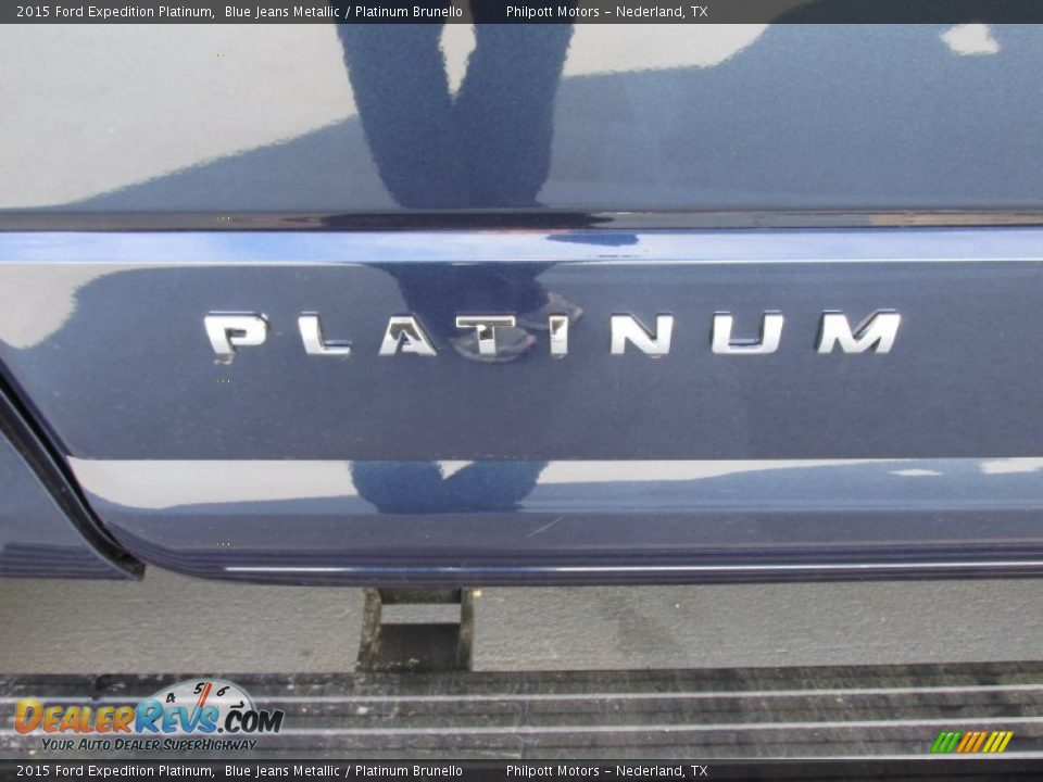 2015 Ford Expedition Platinum Blue Jeans Metallic / Platinum Brunello Photo #14