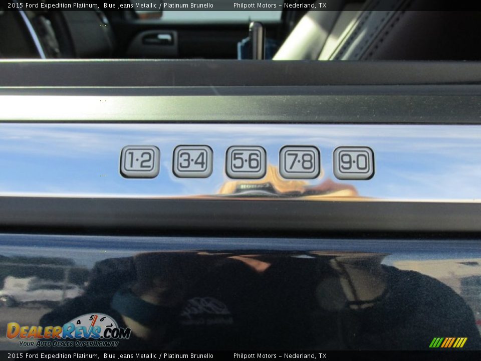 2015 Ford Expedition Platinum Blue Jeans Metallic / Platinum Brunello Photo #15