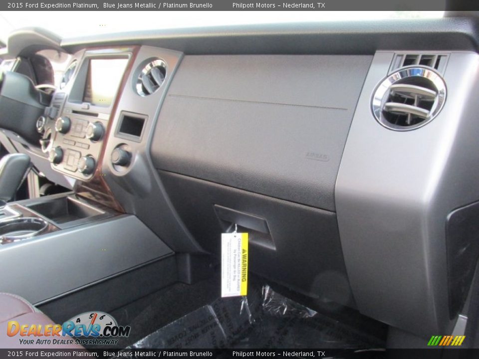 2015 Ford Expedition Platinum Blue Jeans Metallic / Platinum Brunello Photo #19