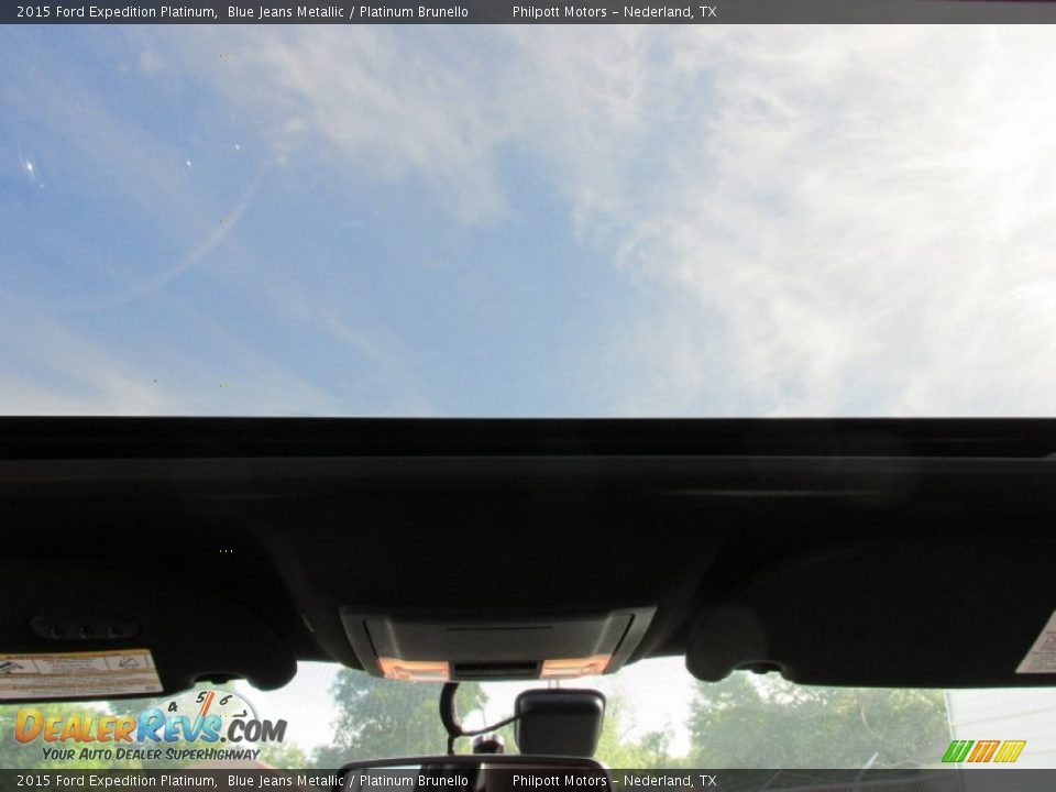 2015 Ford Expedition Platinum Blue Jeans Metallic / Platinum Brunello Photo #30