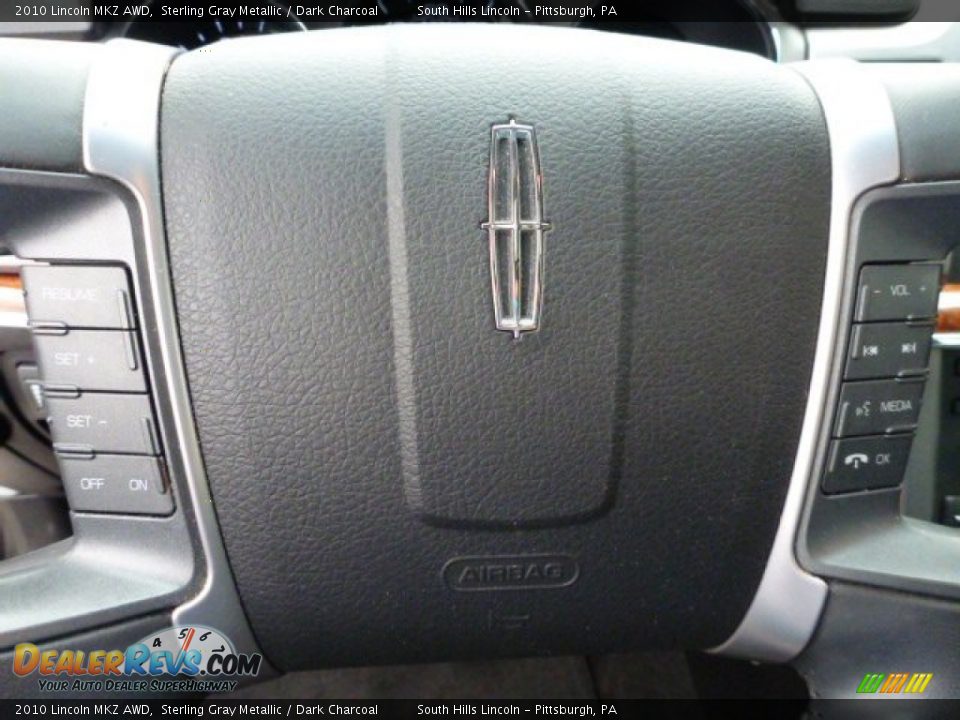 2010 Lincoln MKZ AWD Sterling Gray Metallic / Dark Charcoal Photo #20