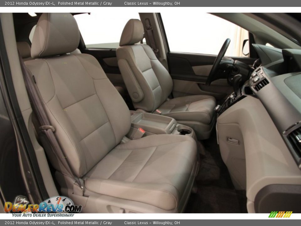 2012 Honda Odyssey EX-L Polished Metal Metallic / Gray Photo #13
