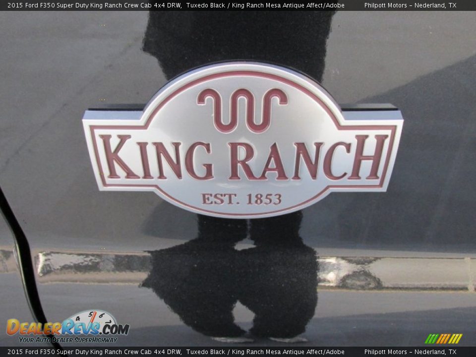 2015 Ford F350 Super Duty King Ranch Crew Cab 4x4 DRW Tuxedo Black / King Ranch Mesa Antique Affect/Adobe Photo #15
