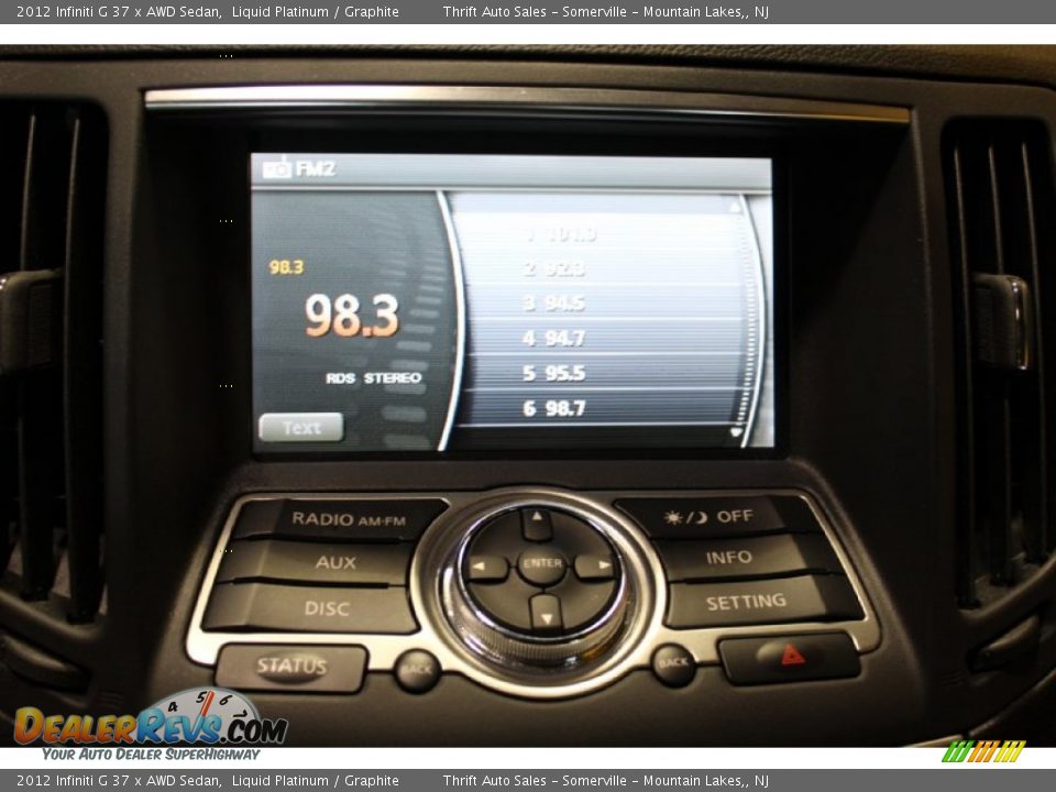 2012 Infiniti G 37 x AWD Sedan Liquid Platinum / Graphite Photo #22