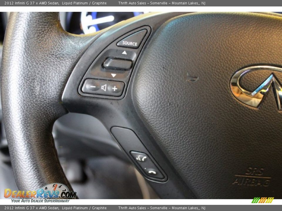 2012 Infiniti G 37 x AWD Sedan Liquid Platinum / Graphite Photo #25