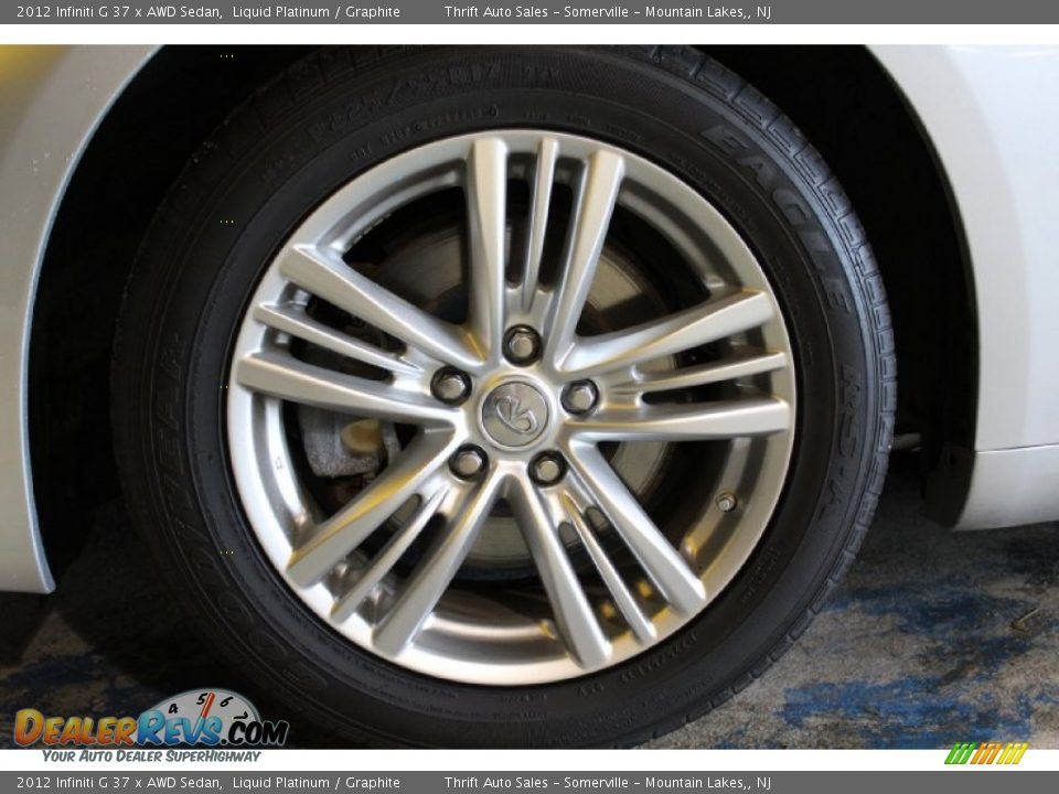 2012 Infiniti G 37 x AWD Sedan Liquid Platinum / Graphite Photo #33