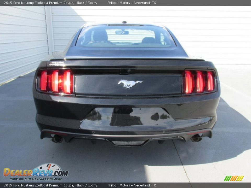 2015 Ford Mustang EcoBoost Premium Coupe Black / Ebony Photo #5