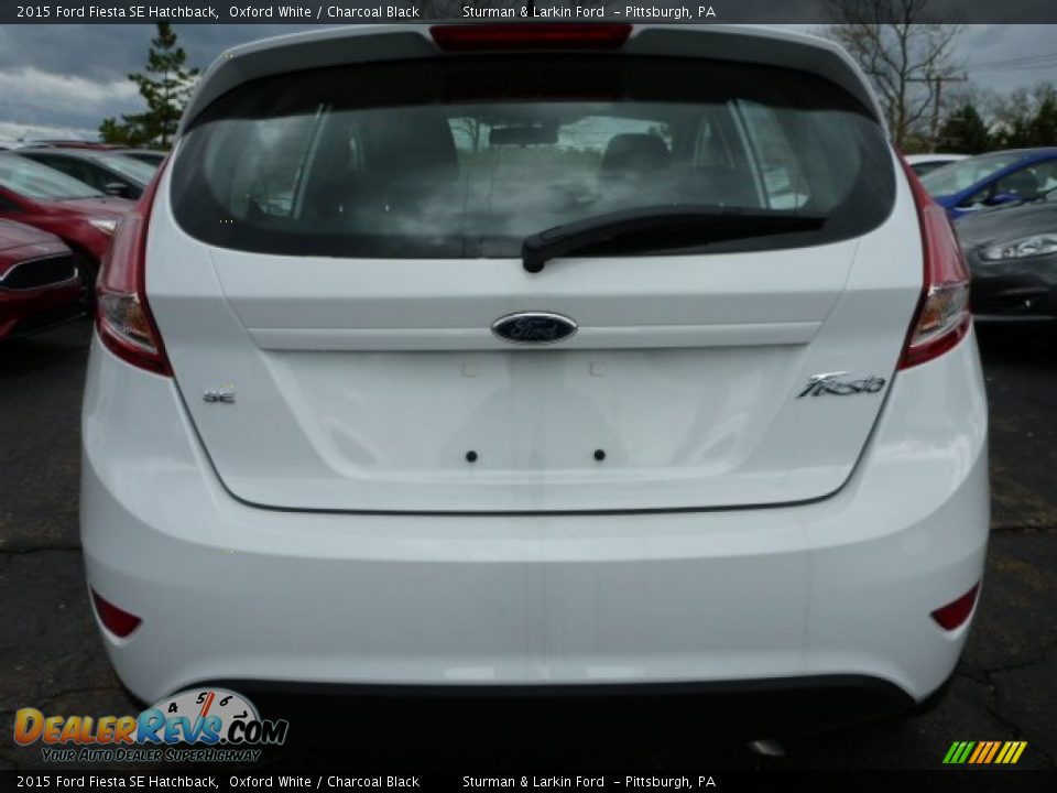 2015 Ford Fiesta SE Hatchback Oxford White / Charcoal Black Photo #3