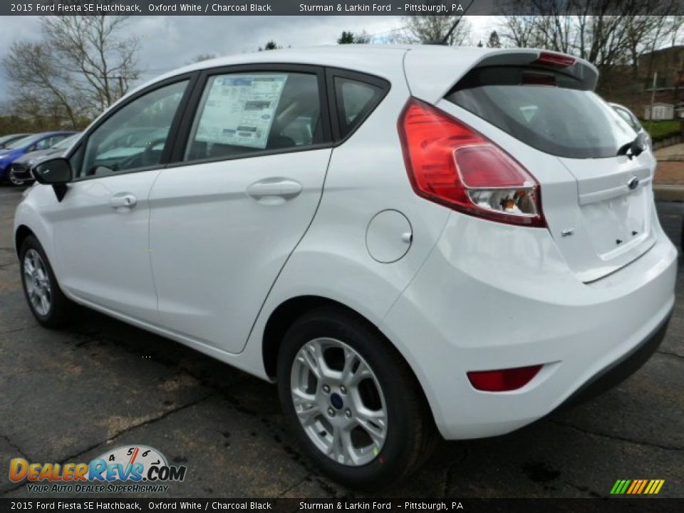 2015 Ford Fiesta SE Hatchback Oxford White / Charcoal Black Photo #4