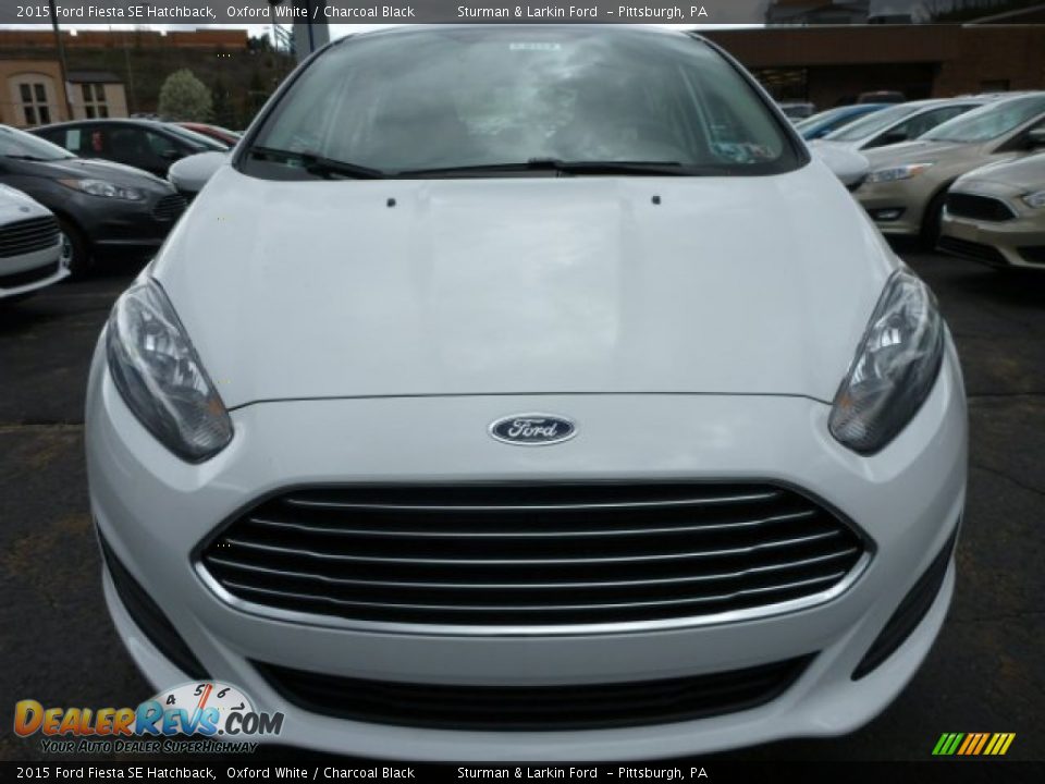 2015 Ford Fiesta SE Hatchback Oxford White / Charcoal Black Photo #6