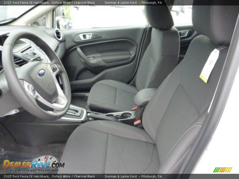 2015 Ford Fiesta SE Hatchback Oxford White / Charcoal Black Photo #8