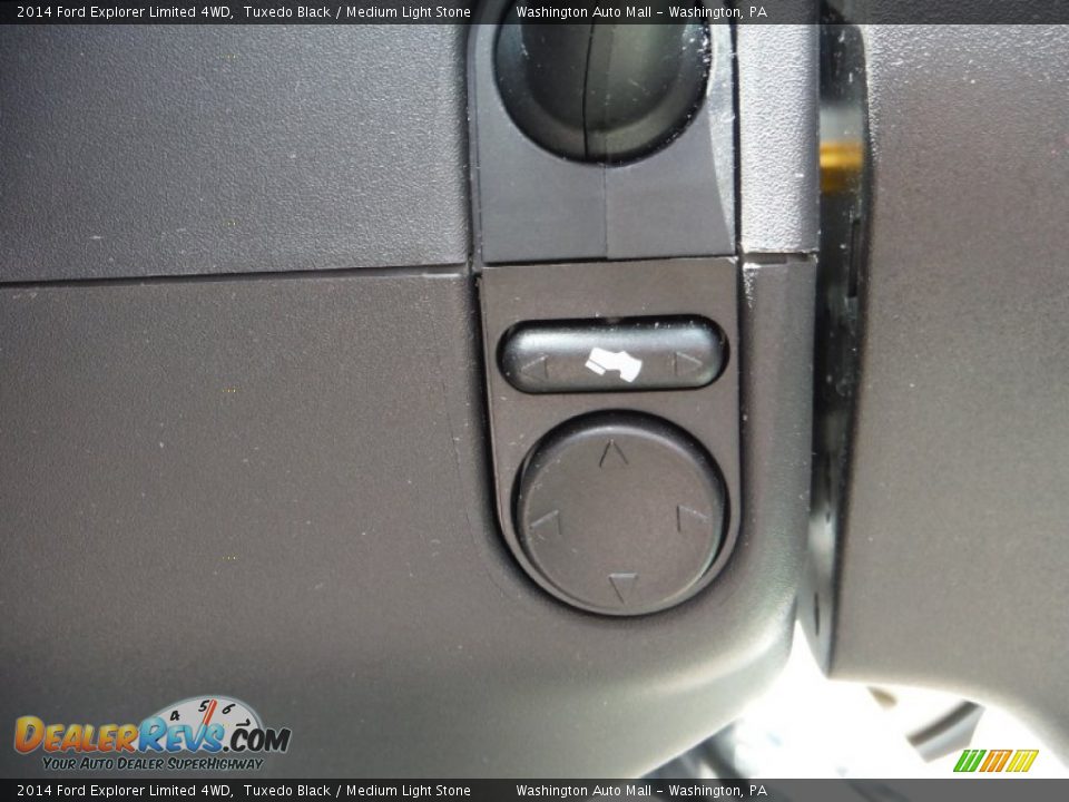 2014 Ford Explorer Limited 4WD Tuxedo Black / Medium Light Stone Photo #13