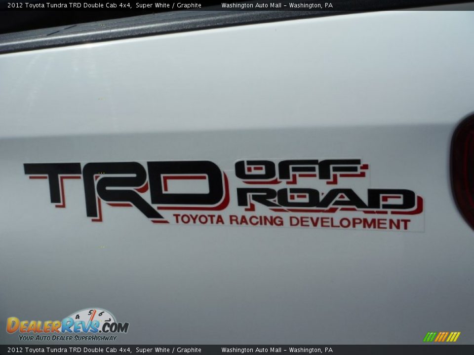 2012 Toyota Tundra TRD Double Cab 4x4 Super White / Graphite Photo #7
