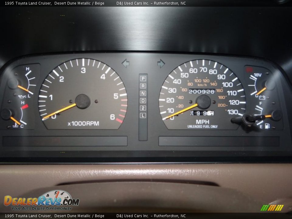 1995 Toyota Land Cruiser Desert Dune Metallic / Beige Photo #24