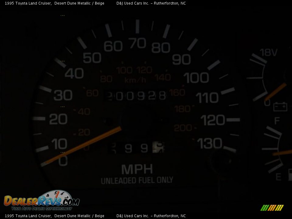 1995 Toyota Land Cruiser Desert Dune Metallic / Beige Photo #25