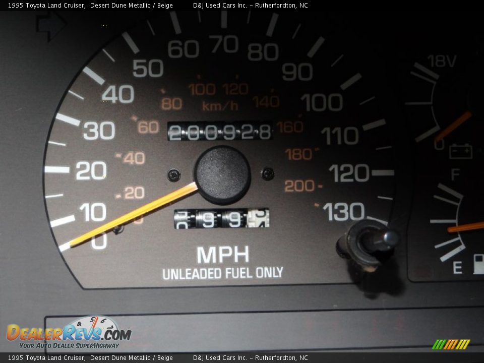 1995 Toyota Land Cruiser Desert Dune Metallic / Beige Photo #26