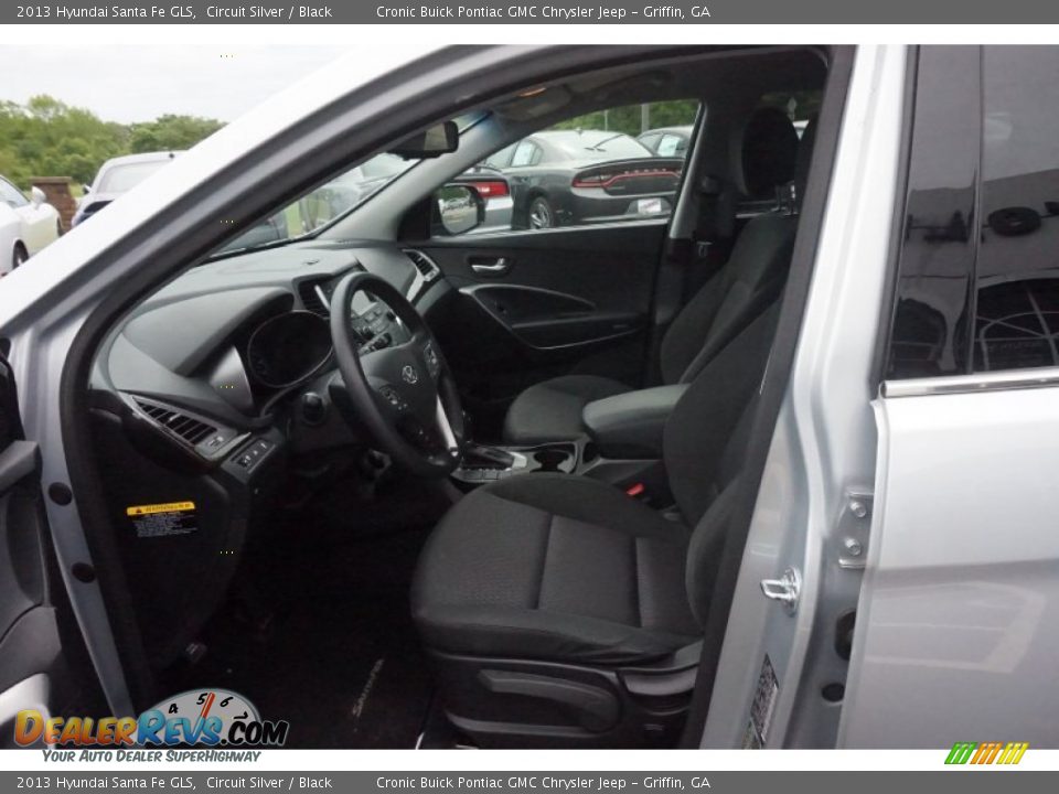 Black Interior - 2013 Hyundai Santa Fe GLS Photo #9