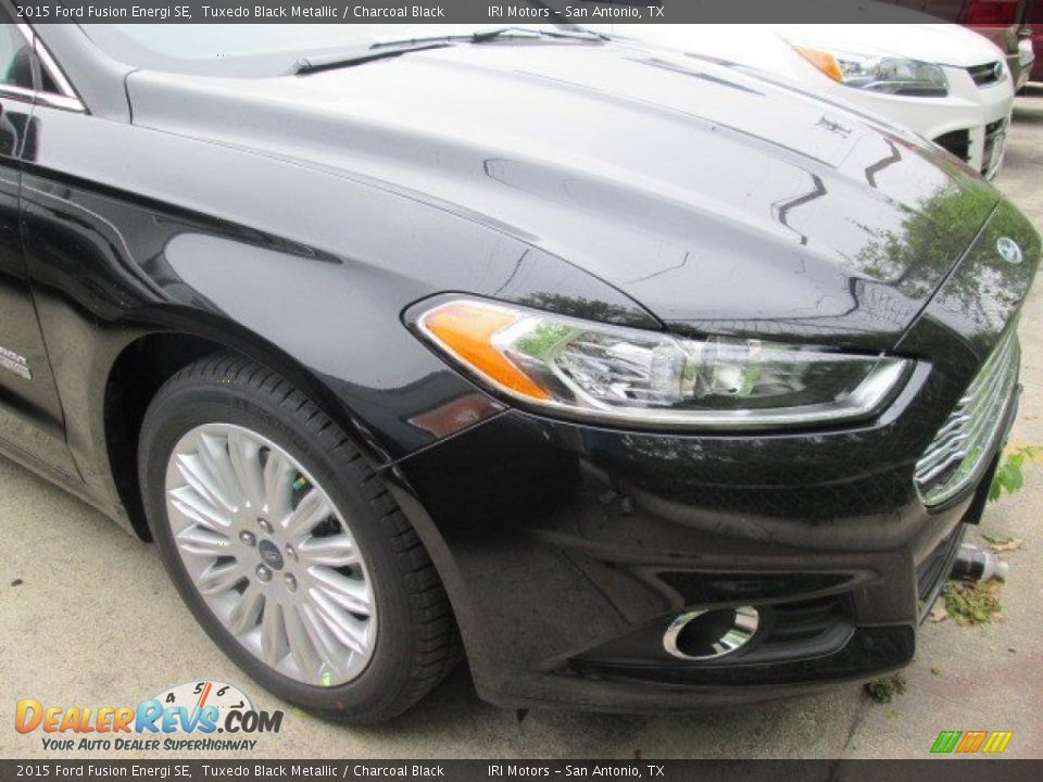 2015 Ford Fusion Energi SE Tuxedo Black Metallic / Charcoal Black Photo #2