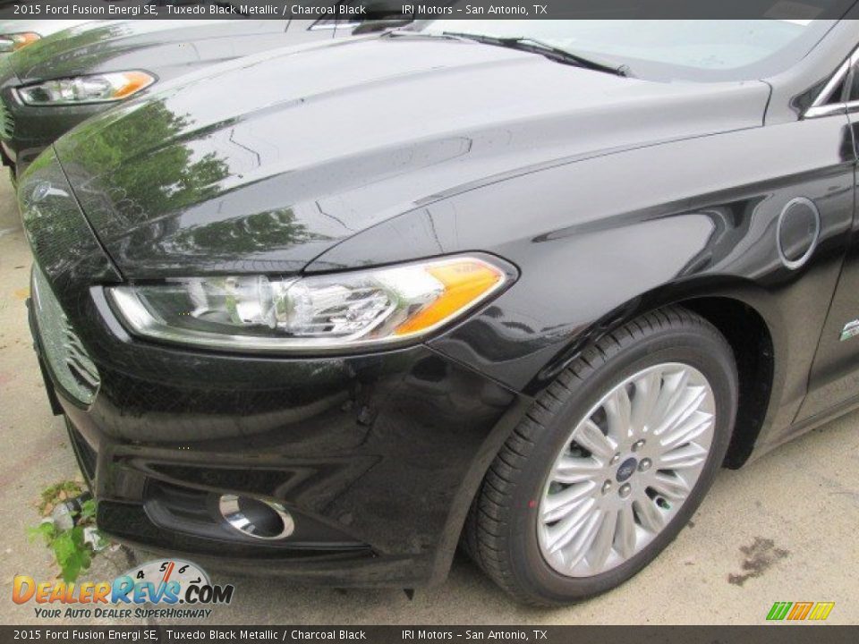 2015 Ford Fusion Energi SE Tuxedo Black Metallic / Charcoal Black Photo #6