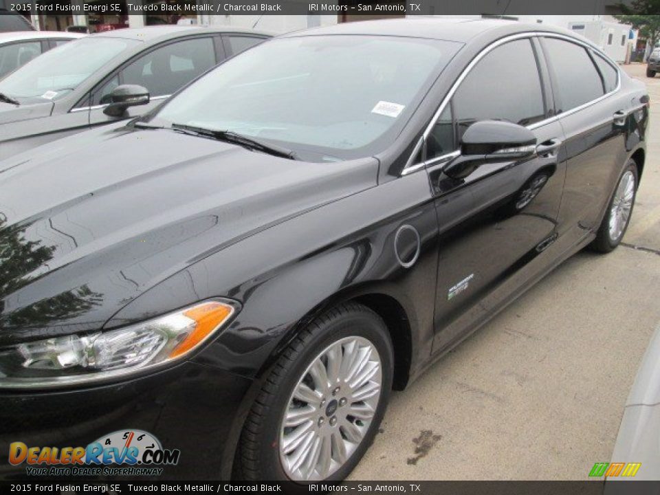 2015 Ford Fusion Energi SE Tuxedo Black Metallic / Charcoal Black Photo #9