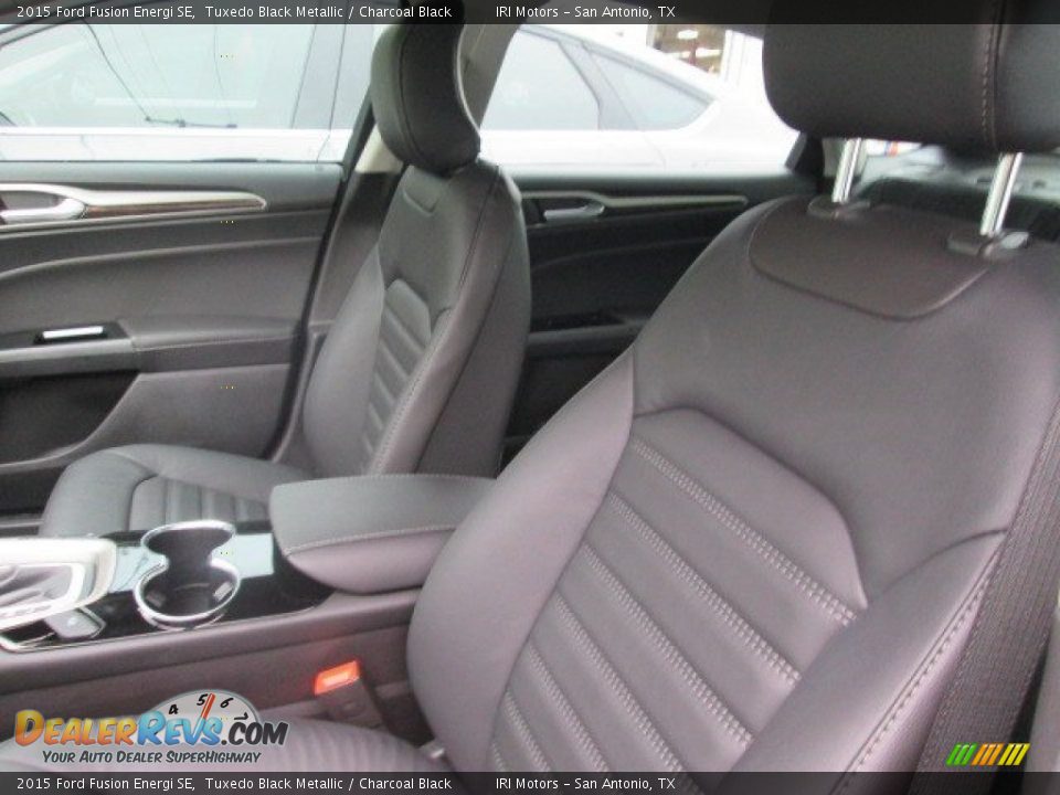 2015 Ford Fusion Energi SE Tuxedo Black Metallic / Charcoal Black Photo #11