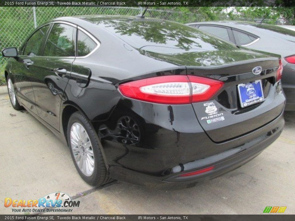 2015 Ford Fusion Energi SE Tuxedo Black Metallic / Charcoal Black Photo #12