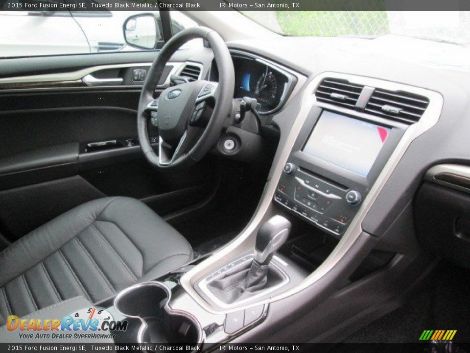 2015 Ford Fusion Energi SE Tuxedo Black Metallic / Charcoal Black Photo #21