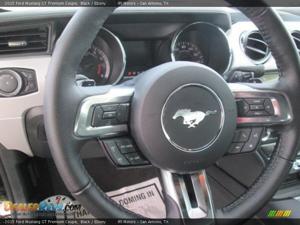 2015 Ford Mustang GT Premium Coupe Black / Ebony Photo #12