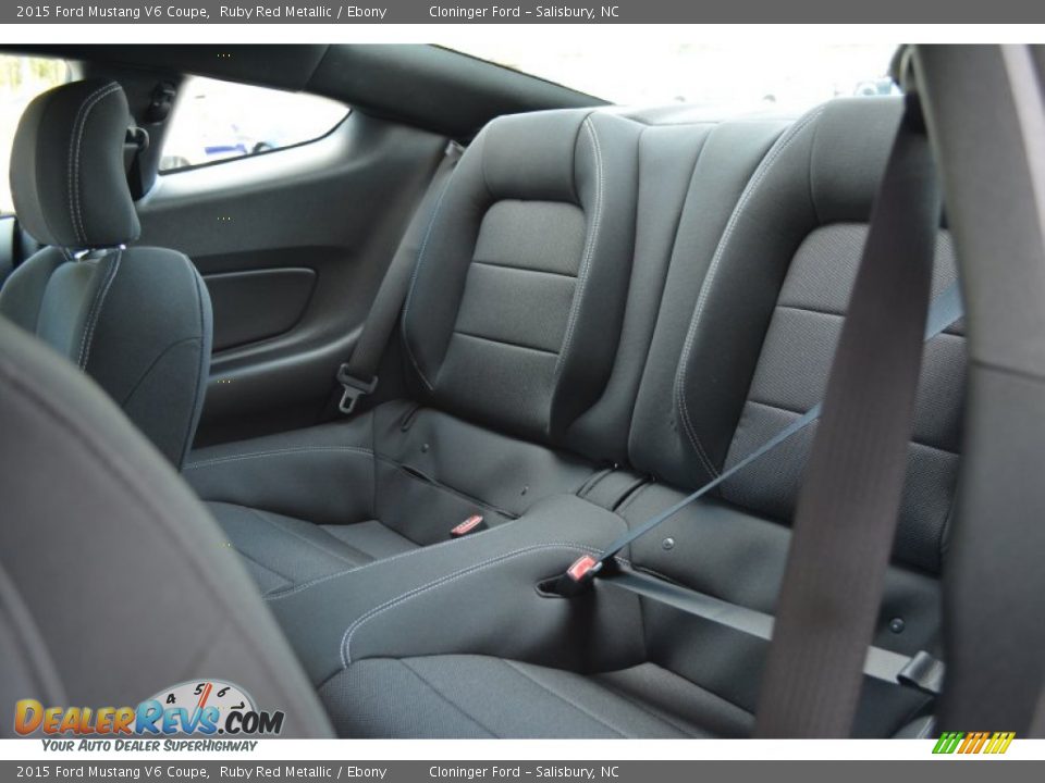 Rear Seat of 2015 Ford Mustang V6 Coupe Photo #9
