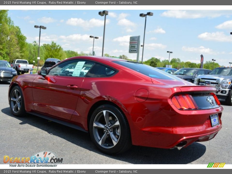 2015 Ford Mustang V6 Coupe Ruby Red Metallic / Ebony Photo #20