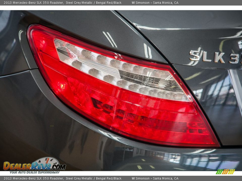 2013 Mercedes-Benz SLK 350 Roadster Steel Grey Metallic / Bengal Red/Black Photo #29