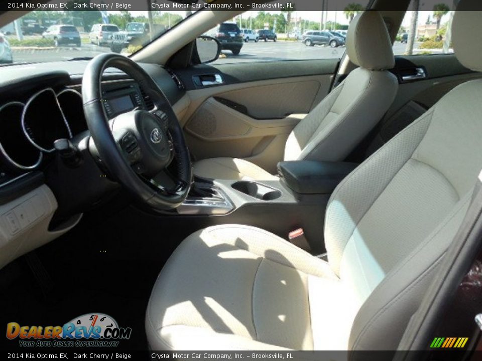 2014 Kia Optima EX Dark Cherry / Beige Photo #4